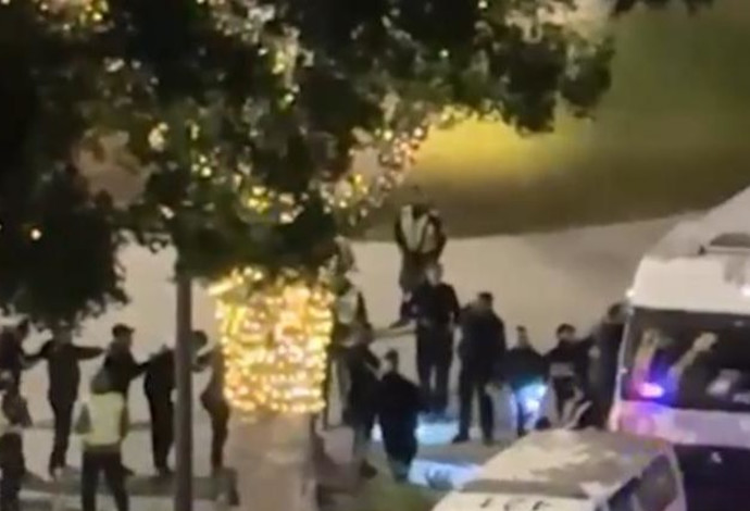 מעצר השבחים ברמת גן (צילום:  דוברות המשטרה)