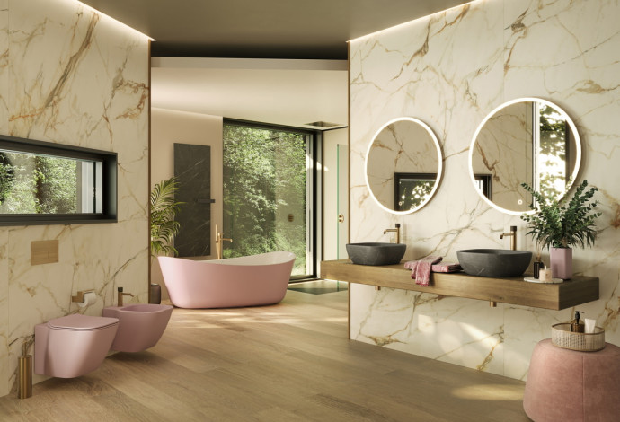 אמבטיה - המותג PORCELANOSA  (צילום:  יח"צ)