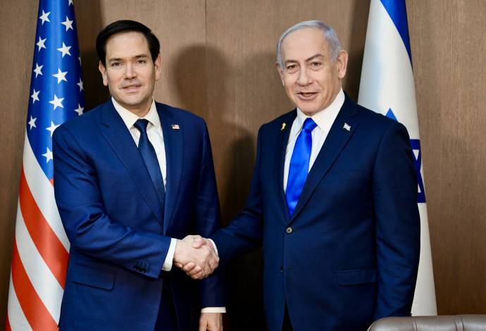 נתניהו ורוביו (צילום:  שגרירות ארה"ב)