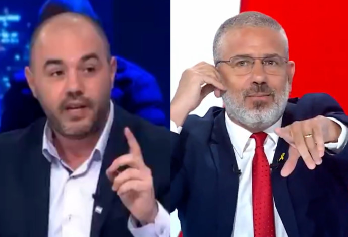 ינון מגל, איתמר פליישמן (צילום:  צילום מסך ערוץ 14)