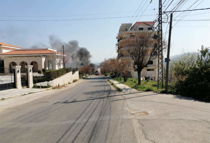 החיסול ברג'יון שבדרום לבנון (צילום:  רשתות ערביות)