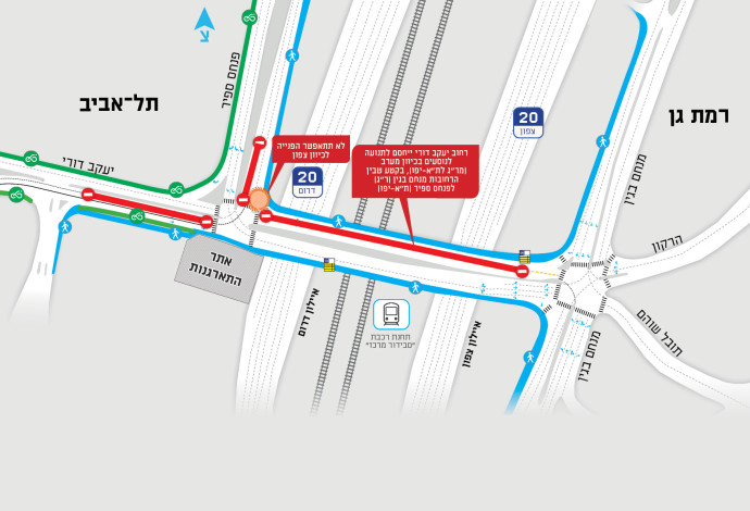 מפת עבודות גשר מודעי (צילום:  באדיבות נתיבי איילון)