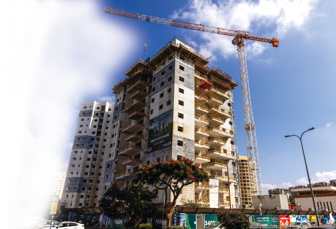אתר בנייה באור יהודה (צילום:  יוסי אלוני פלאש 90)
