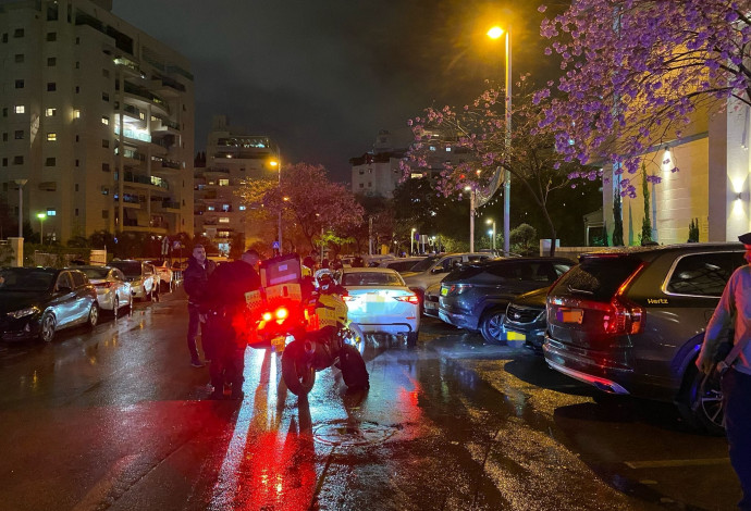 חיסול בפתח תקווה (צילום:  מד"א)