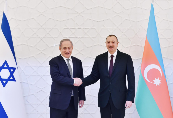 בנימין נתניהו ונשיא אזרבייג'ן (צילום:  לשכת נשיא אזרבייג׳ן)