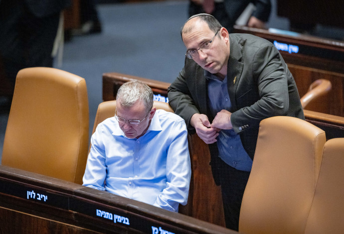 שמחה רוטמן ויריב לוין (צילום:   חיים גולדברג, פלאש 90)