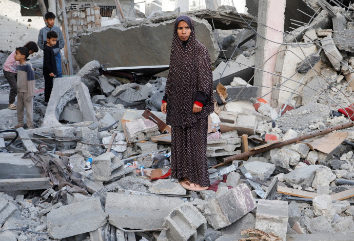 הרס בעזה (צילום:  REUTERS/Hatem Khaled)