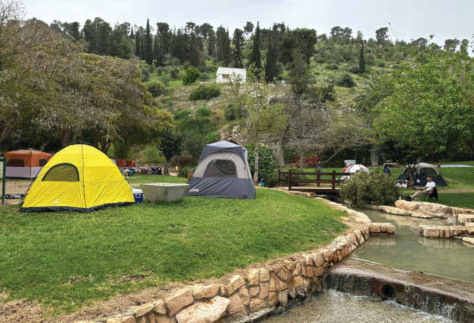 גן לאומי, חניון לילה מעיין חרוד (צילום:  לימור קטן פרידמן רשות הטבע והגנים)