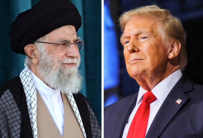  עלי חמינאי, דונלד טראמפ (צילום:  רויטרס,Office of the Iranian Supreme Leader/WANA (West Asia News Agency)/Handout via REUTERS)