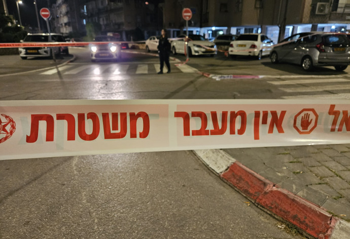 זירת רצח, משטרה (צילום:  דוברות המשטרה)