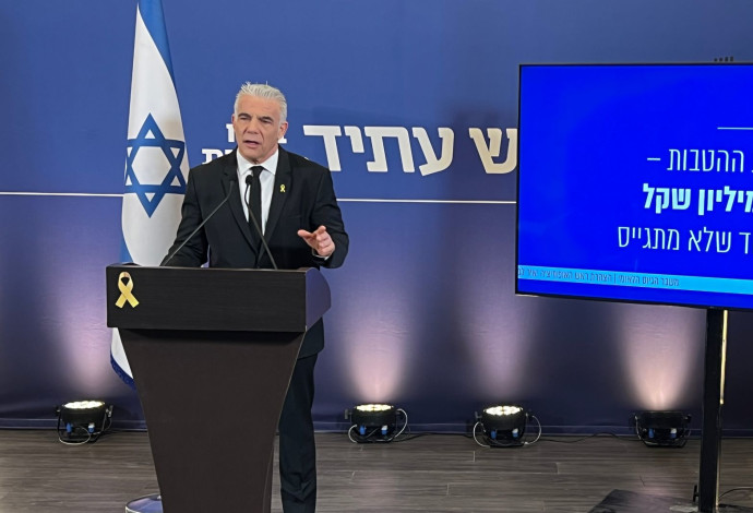 יאיר לפיד על גיוס חרדים (צילום:  דוברות יש עתיד)