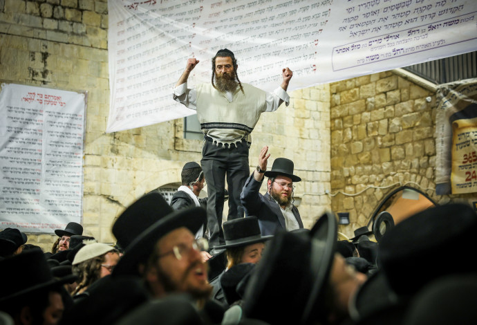 ההילולה במירון, ל"ג בעומר תשפ"ה (צילום:  דוד כהן, פלאש 90)