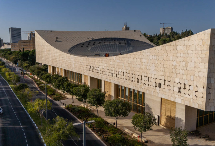 הספרייה הלאומית החדשה - מבט מכיוון מערב (צילום:  אלבטרוס)