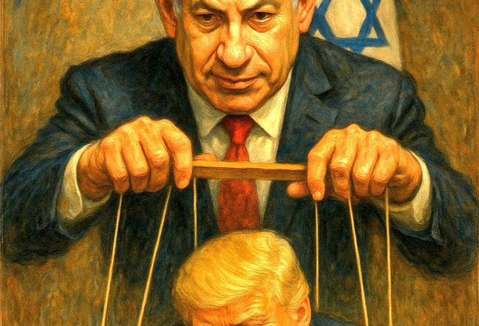 קריקטורה אנטישמית שפורסמה בחשבון הלינקדין של ניית'ן מקורמק (צילום:  מתוך הרשת החברתית (שימוש לפי סעיף 27א לחוק זכויות יוצרים))