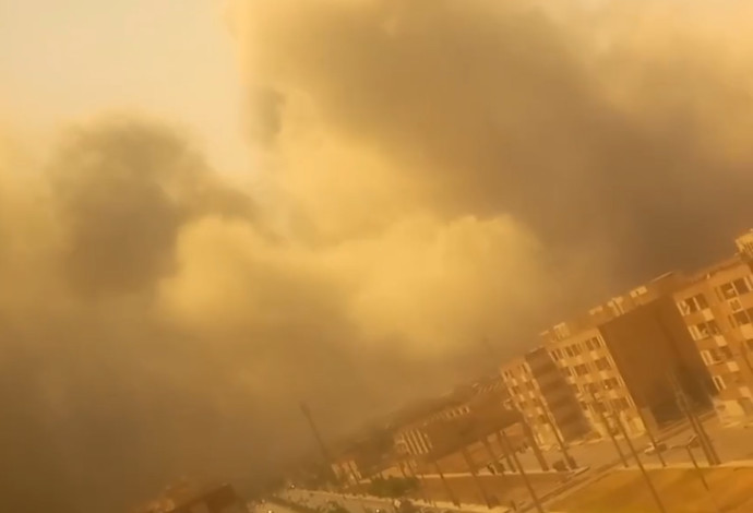 תקיפות באהוואז, איראן (צילום:  רשתות חברתיות באיראן)