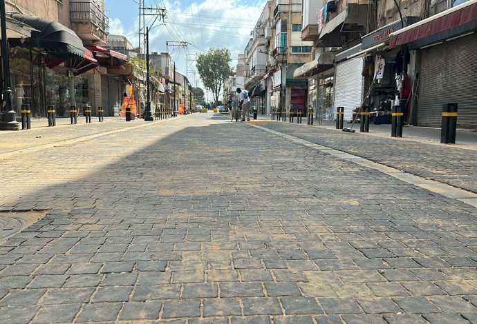 רחוב חובבי ציון בפתח תקווה (צילום:  דוברות העירייה)