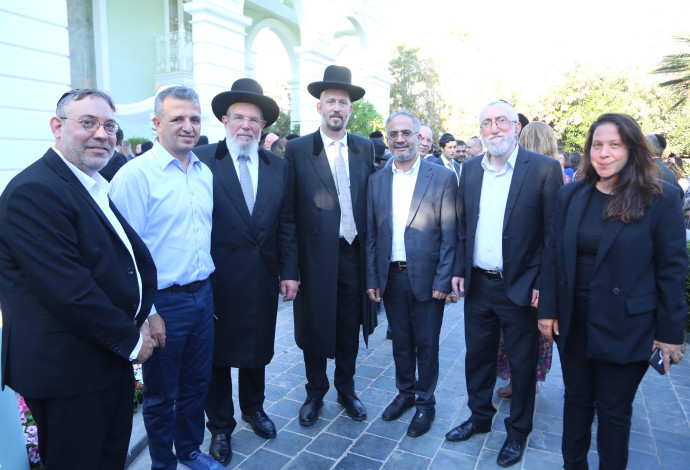 הצמרת הרבנית והעירונית של רמת גן  (צילום:  דוד קשת)