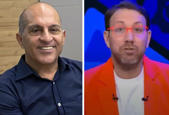 יהודה שלזינגר, ברק סרי (צילום:  103FM,צילום מסך ערוץ 14)