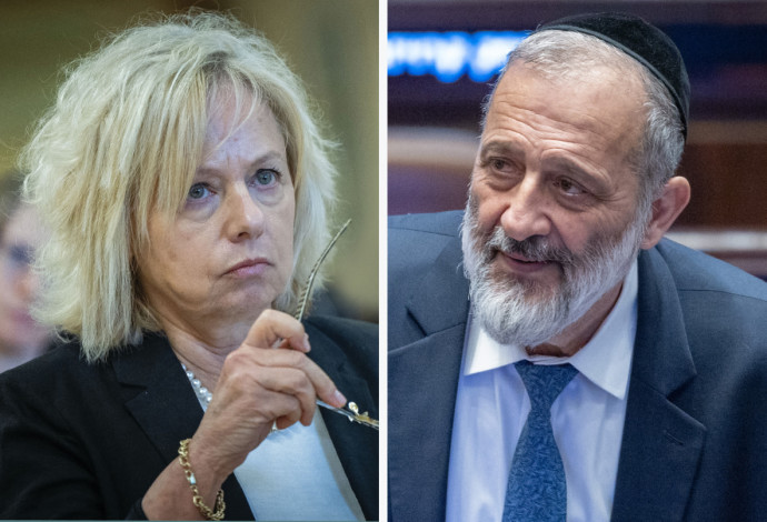 אריה דרעי, גלי בהרב מיארה (צילום:  יונתן זינדל, פלאש 90,חיים גולדברג פלאש 90)