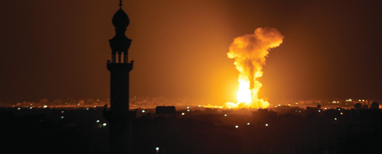 הפצצה ישראלית בחאן יונס