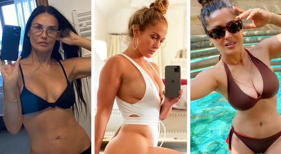 סלמה הייק, ג'ניפר לופז, דמי מור