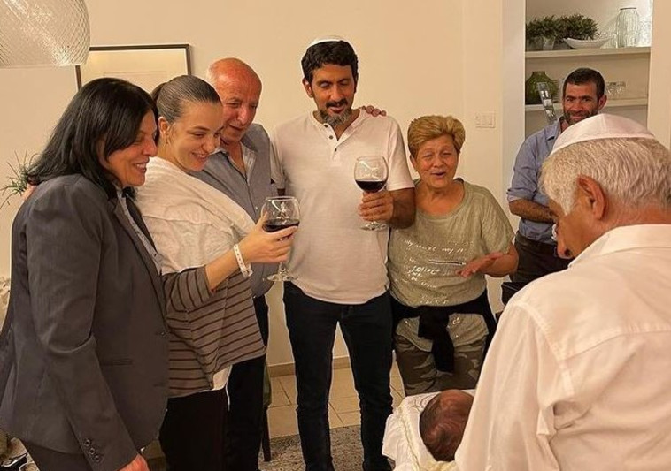 Lucy Aharish and Tzachi Halevi made an alliance with their son – and determined his name