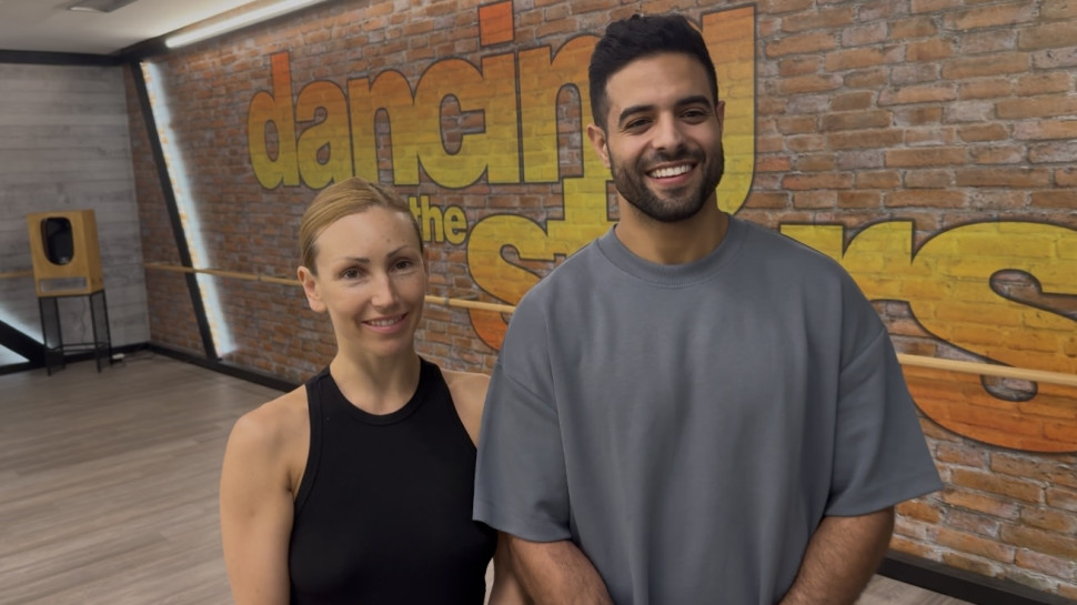 שגיא ונינה רגע לפני הגמר של "רוקדים עם כוכבים" (צילום: מערכת TMI)