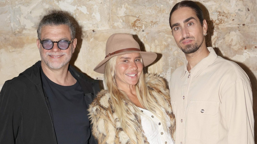 מורן איזנשטיין וחיים צינוביץ' עם שון בלאיש (צילום: אור גפן)