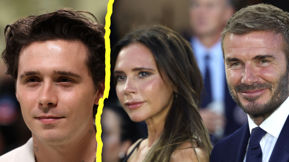 דיוויד, ויקטוריה, ברוקלין בקהאם (צילום: רויטרס)