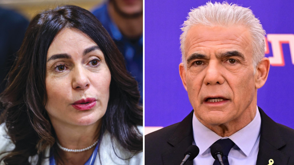 מירי רגב ויאיר לפיד (צילום: אבשלום ששוני, חיים גולדברג פלאש 90)