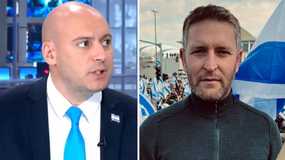 יאיא פינק ותמיר מורג (צילום: פרטי, צילום מסך חדשות 14)