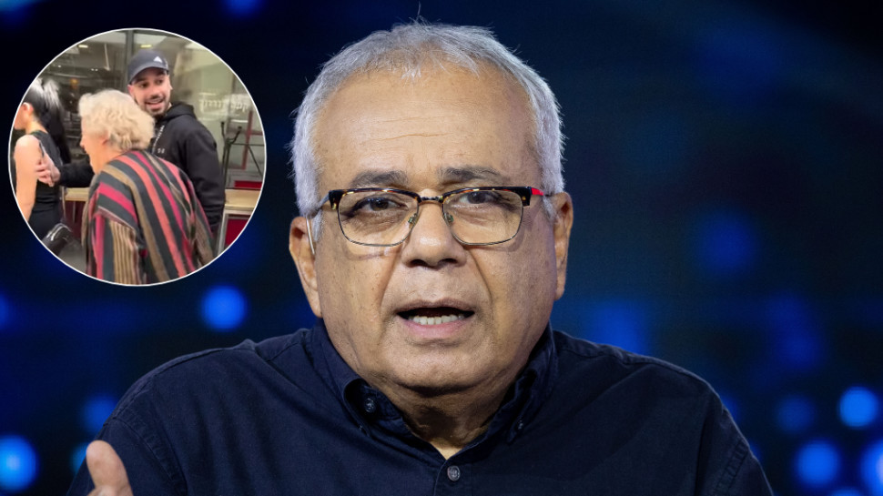 אמנון לוי, אשתו ומרדכי דוד (צילום: מרכזי: Yonatan Sindel/Flash90, עיגול: צילום מסך אינסטגרם)