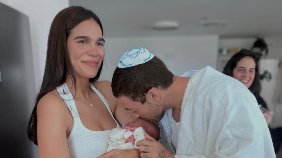 בטקס הברית: נויה אריאלי, דור טאוב ושון שמשון  (צילום: מתוך אינסטגרם)