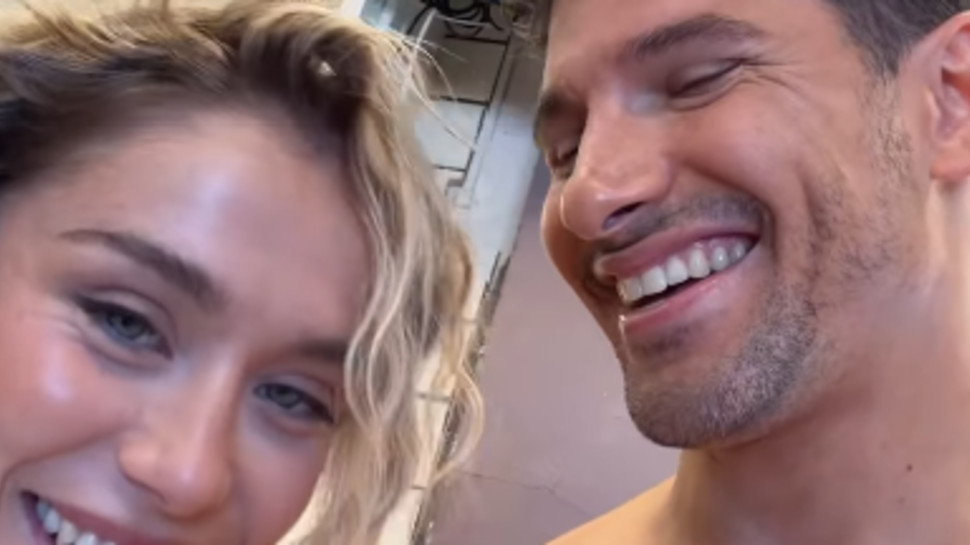 ידין גלמן ומישל פרו (צילום: צילום מסך)