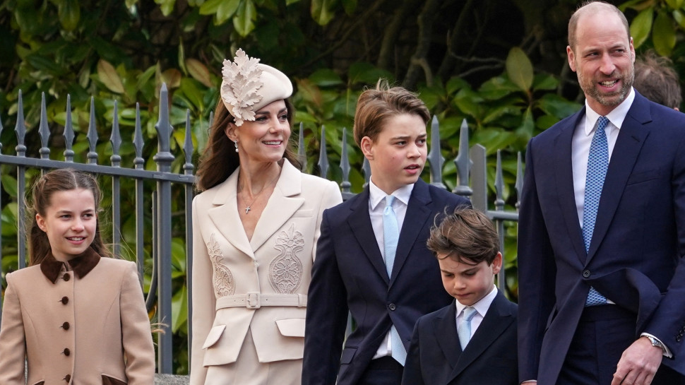 הנסיך וויליאם, קייט מידלטון וילדיהם (צילום: Alberto Pezzali / POOL / AFP via Getty Images)