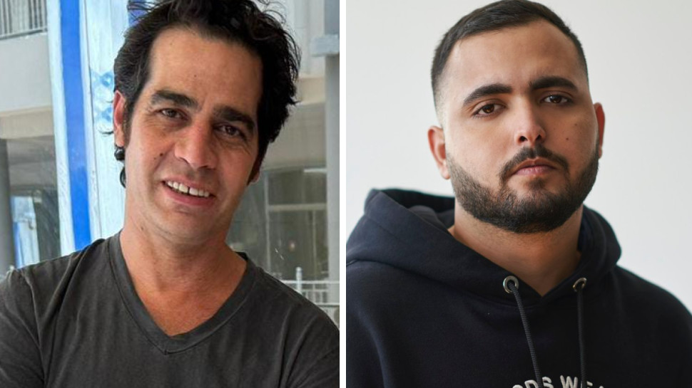 אושר כהן, אביב גפן (צילום: שי כהן־ארבל,דוברות קיבוץ בארי)