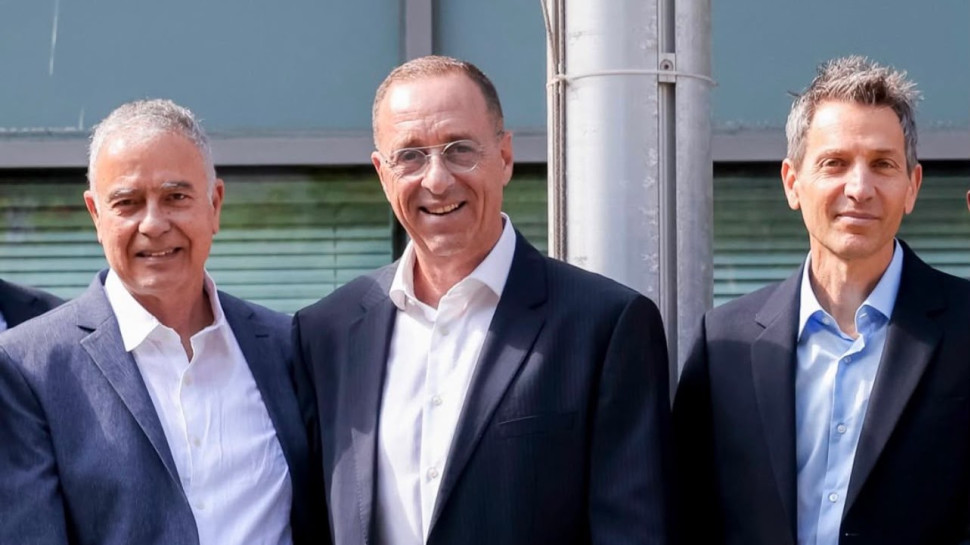אורי לוין, גיל גבע ואריה בכר (צילום: כפיר זיו)