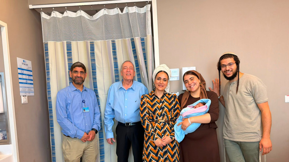 נכד חדש לחברת הכנסת לימור סון הר־מלך (צילום: דוברות הדסה עין כרם)