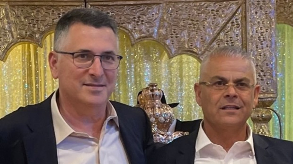 מישל בוסקילה וגדעון סער (צילום: ללא)