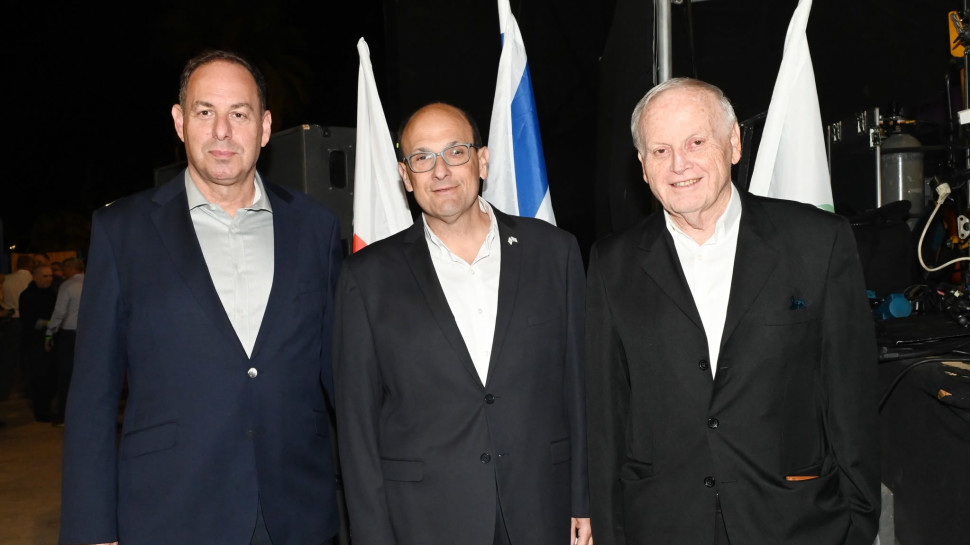 אשר גרינבאום, שלומי קודש ואלעד אהרונסון (צילום: דוברות סורוקה)