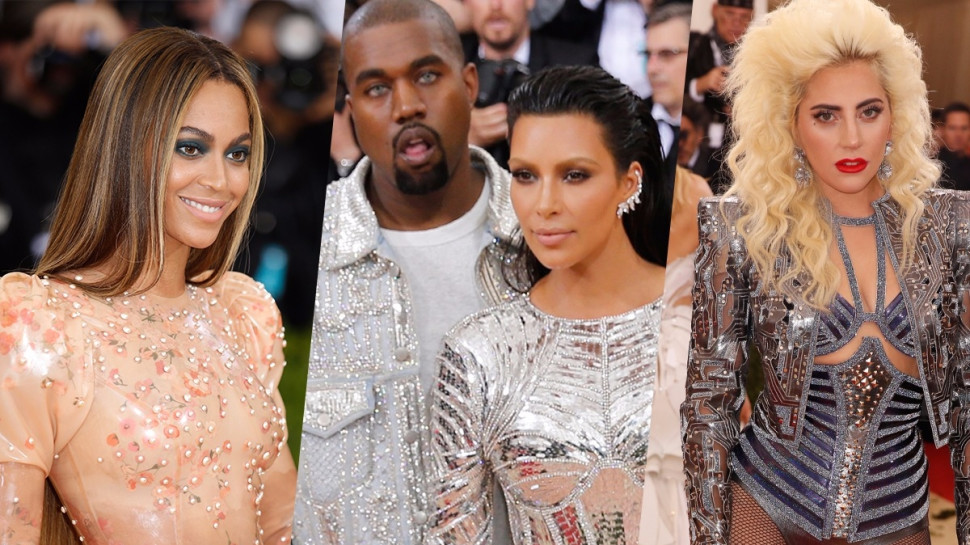 ליידי גאגא, קים קרדשיאן וקניה ווסט, ביונסה (צילום: רויטרס)