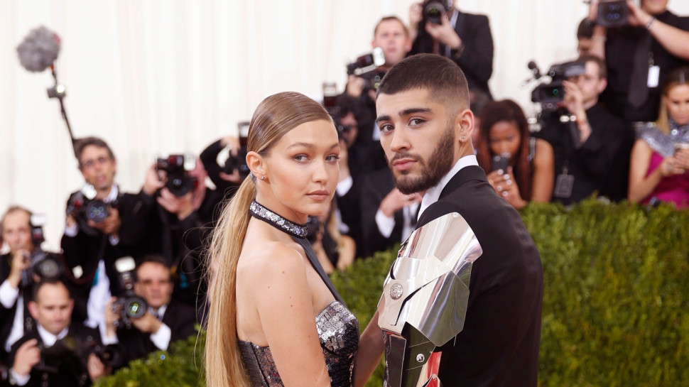 זאין מאליק, ג'יג'י חדיד (צילום: רויטרס)