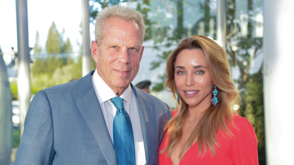 קטיה פרנצ'סקוני עם סטיב טיש  (צילום: ישראל הדרי)