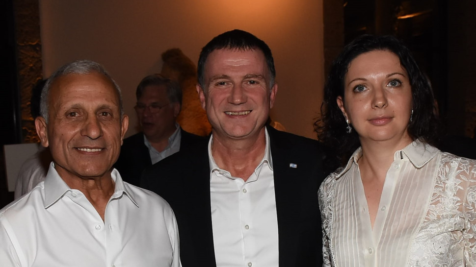 אירינה נבזלין, יולי אדלשטיין ואיתן בן אליהו (צילום: אביב חופי)