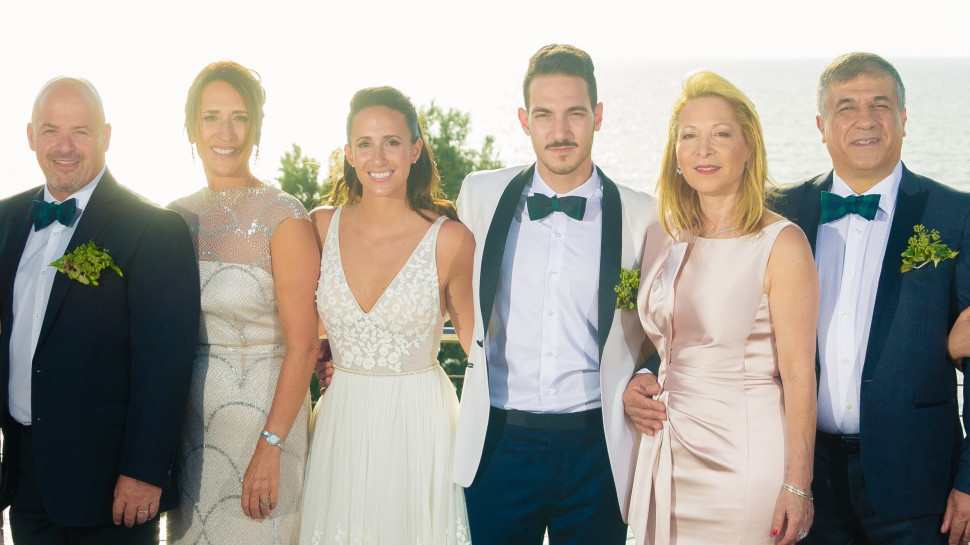 מאיר, גליה ורועי כליפי עם לי, חגית וגארי פילדמן (צילום: ינאי רובחה)