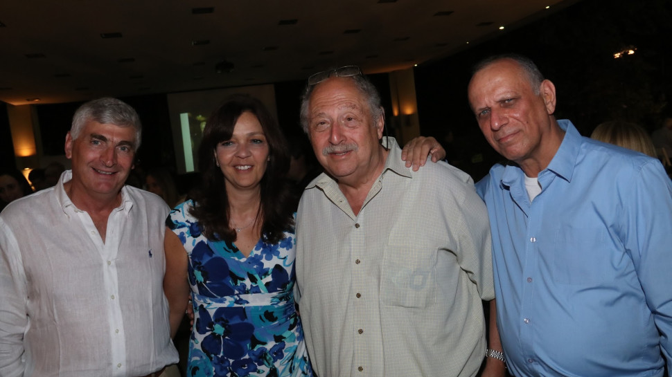 דב מורן, יוסי ורדי ציפי ויגאל לנדאו (צילום: אביב חופי)