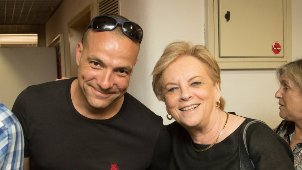 דורית ביניש ויואל חשין (צילום: ניר קידר)