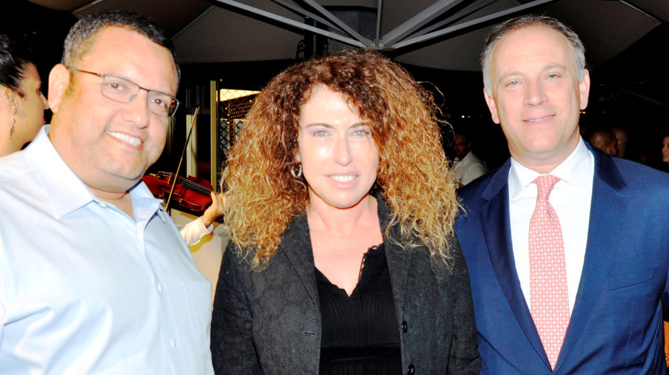 גיא קליימן, סטלה הנדלר ומשה לאון  (צילום: דניאל כהן)