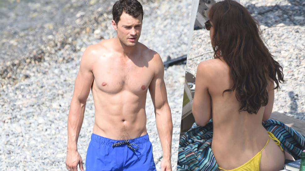 דקוטה ג'ונסון, ג'יימי דורנן (צילום: Splashnews)