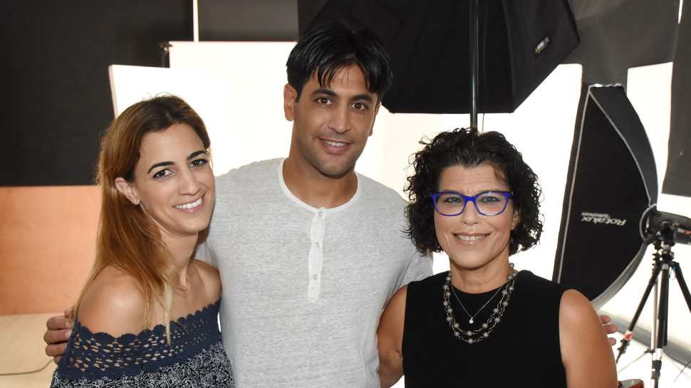 ניצה בילט, אליניב ברדה ויעל בילט-צין  (צילום: אביב חופי)